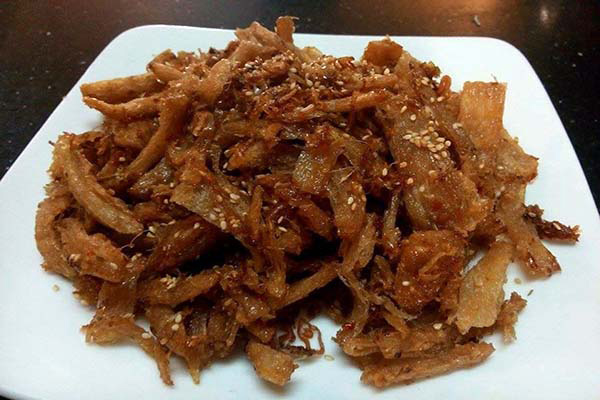 Thành phẩm món sườn non chay rim nước tương