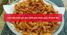 Cách làm sườn non chay chiên giòn thơm ngon, để được lâu