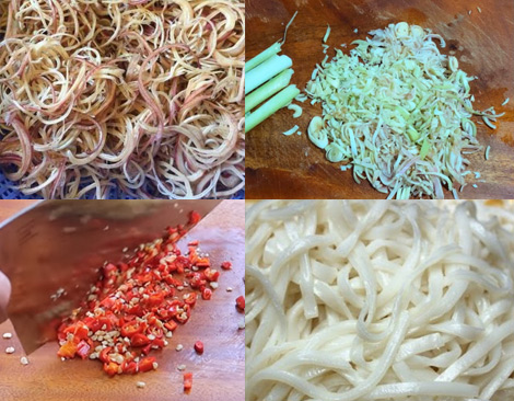 Sơ chế các nguyên liệu phụ