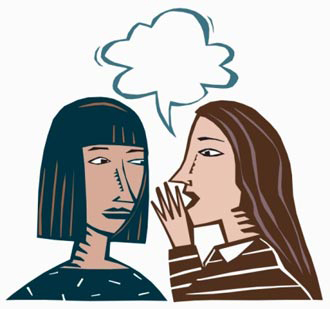 Hình ảnh châm biếm người nhiều chuyện