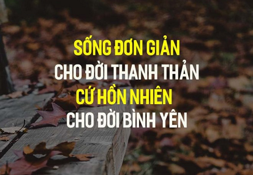 Châm ngôn về cuộc sống đơn giản