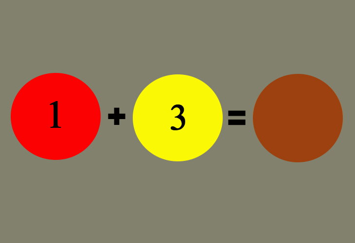 Cách pha màu cam đậm