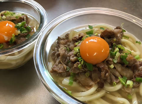 Thành phẩm món mì udon Nhật Bản