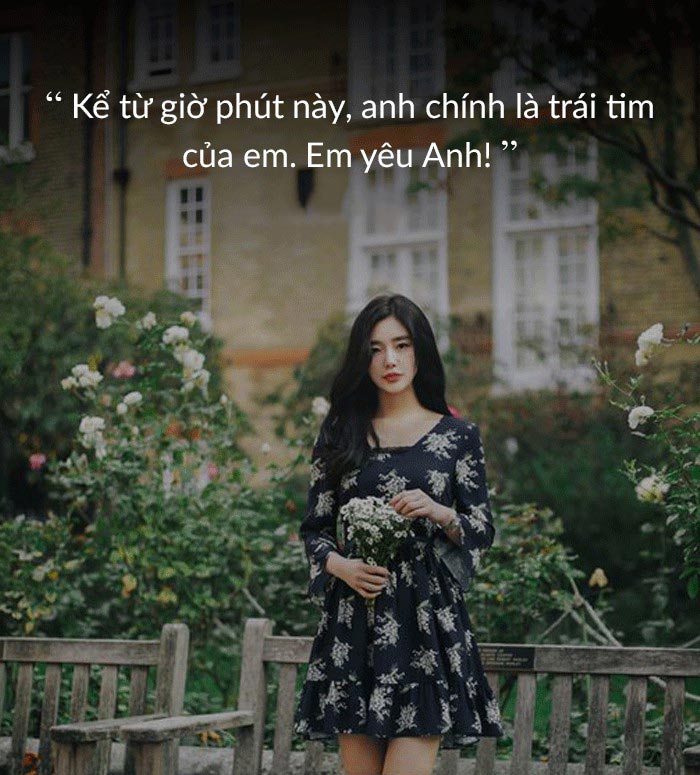 Những stt yêu anh hay, ngắn gọn