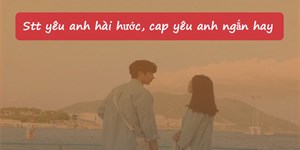 Stt yêu anh hài hước, cap yêu anh ngắn hay