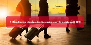 5 Mẫu đơn xin chuyển công tác chuẩn, chuyên nghiệp nhất 2024