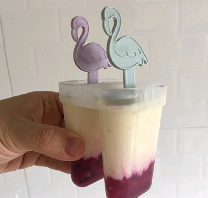 Thành phẩm món kem thanh long đậu xanh