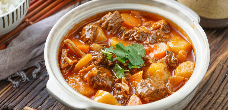 Thành phẩm món thịt bò hầm khoai tây cực ngon