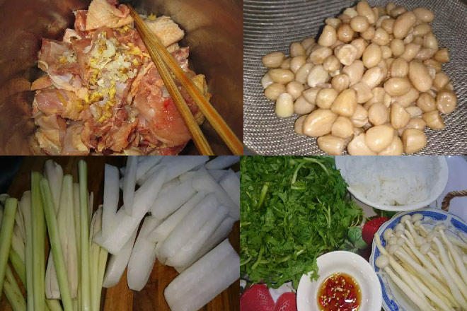 Sơ chế nguyên liệu phụ