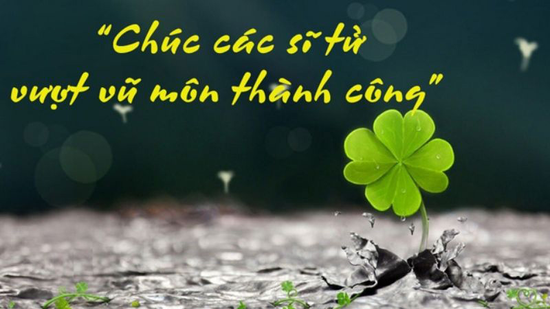 Lời chúc các em học sinh thi tốt