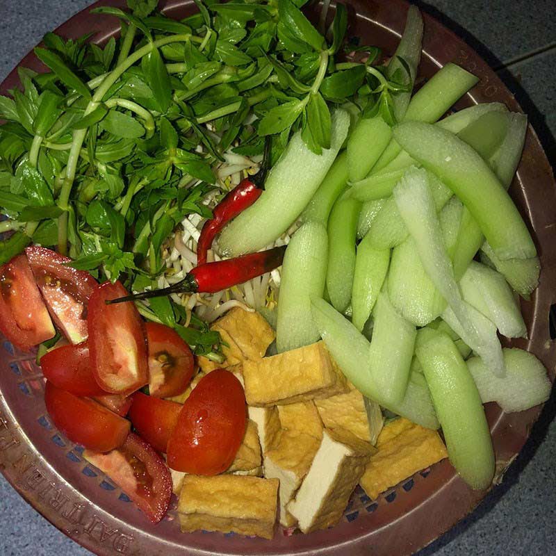 Sơ chế các nguyên liệu