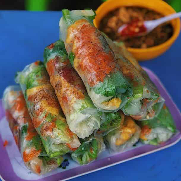Thành phẩm món bò bía mặn
