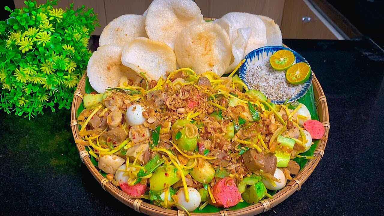 Thành phẩm món tré trộn