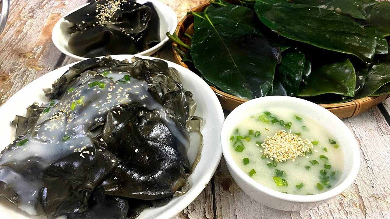 Thành phẩm món bánh lá thúi địch