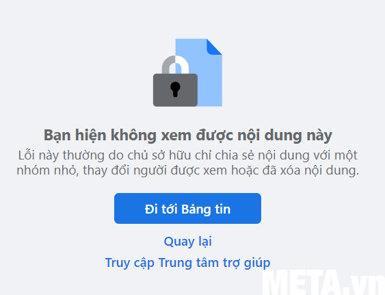 Facebook bị khóa không truy cập được