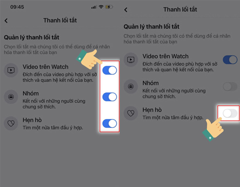 Tắt thanh kích hoạt bằng cách gạt nút màu xanh trở lại trạng thái ban đầu (màu xám) là được