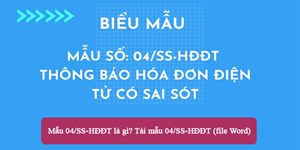 Mẫu 04/SS-HĐĐT là gì? Tải mẫu 04/SS-HĐĐT (file Word)