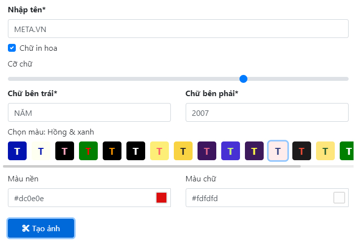 Truy cập vào link: https://taoanhdep.com/tao-avatar-logo-vinamilk-est-1976/