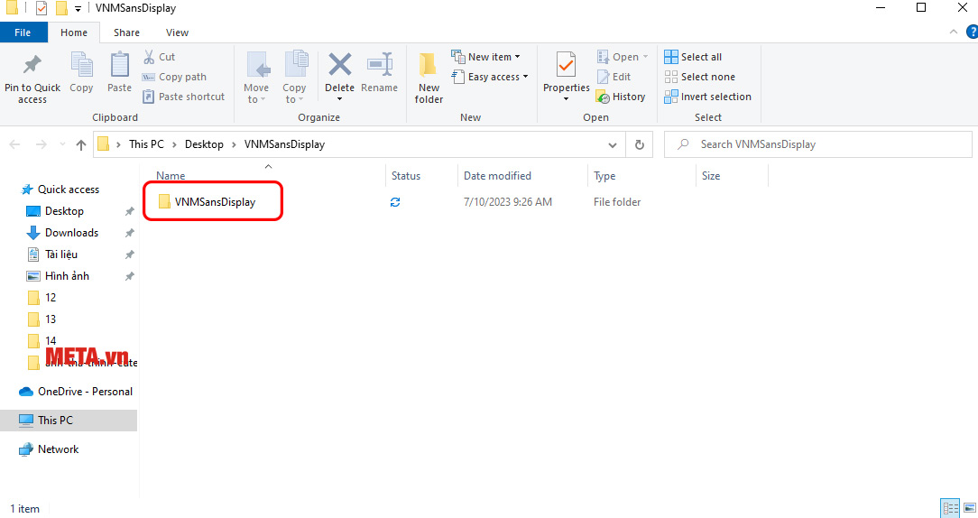  Sau khi đã tải Font chữ về máy, bạn tiến hành giải nén file ra 