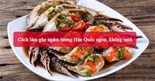 Cách làm ghẹ ngâm tương Hàn Quốc ngon, không tanh