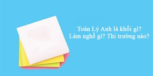 Toán Lý Anh là khối gì? Làm nghề gì? Thi trường nào?