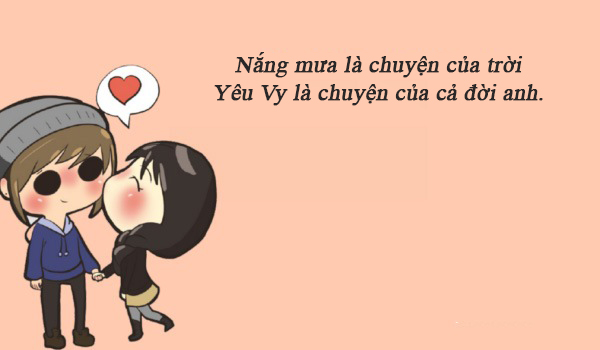 Thơ thả thính tên Vy hay, hài hước