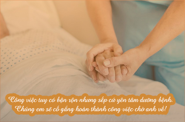 Lời chúc sếp mau khỏi bệnh