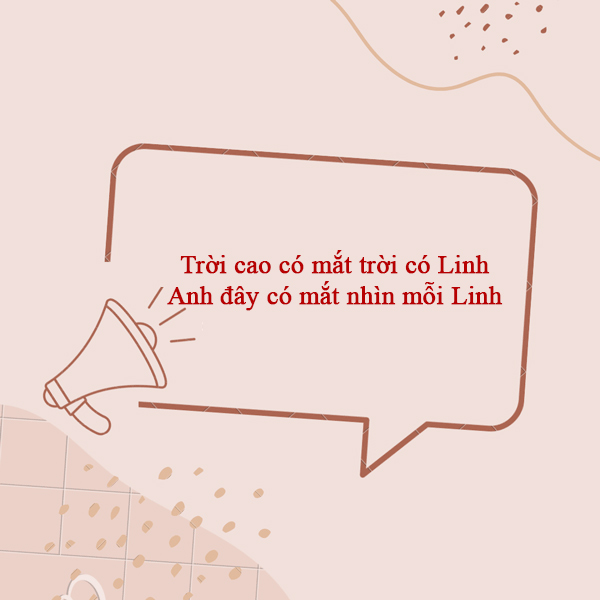 Những câu thả thính tên Linh hay, hài hước