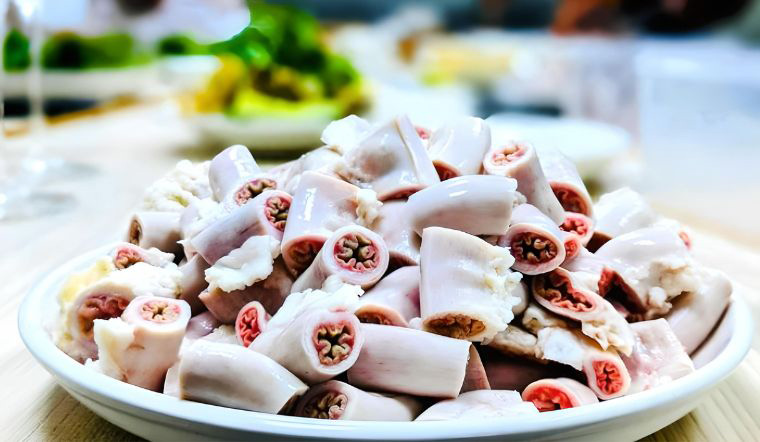 Thành phẩm món lòng se điếu cực ngon