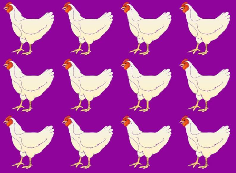 Tìm điểm khác biệt trong hình.