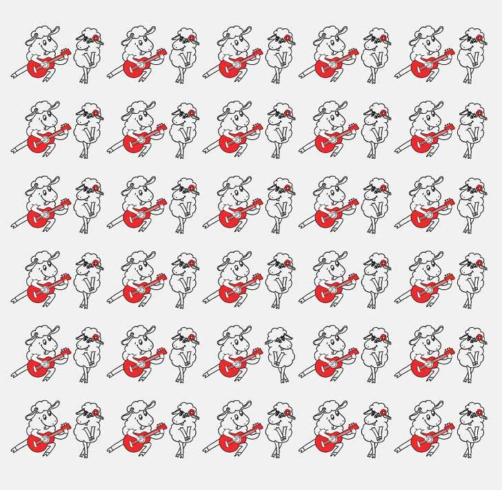 Tìm điểm khác biệt trong hình.