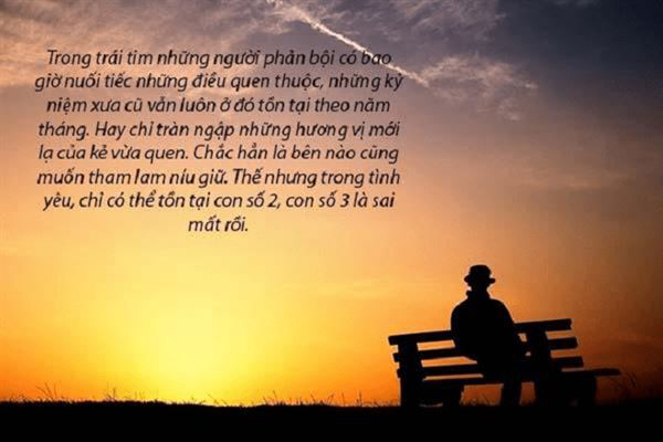 Stt phản bội trong tình yêu