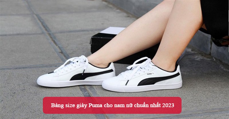 Bảng size giày Puma cho nam nữ chuẩn nhất 2024