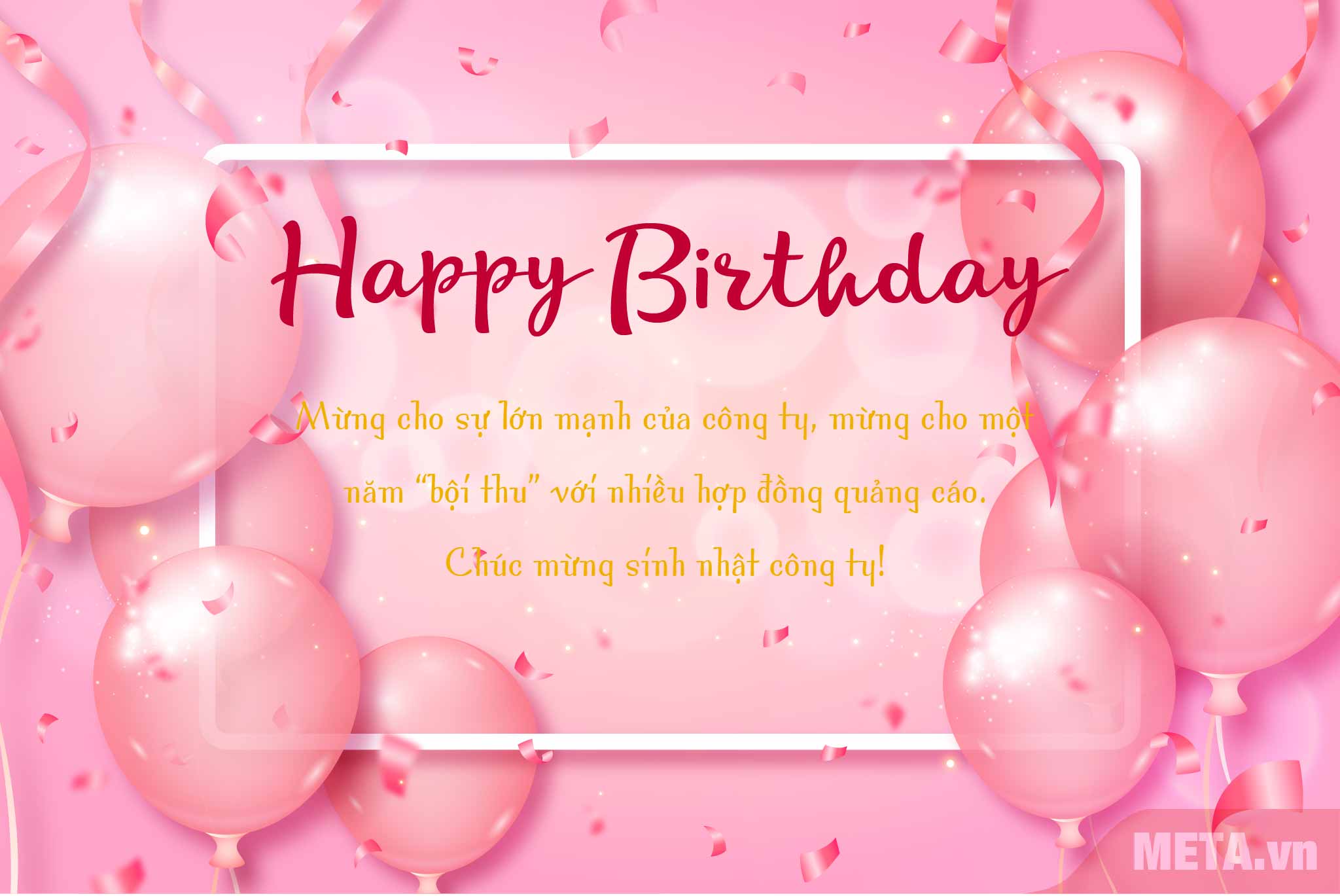 Mẫu thiệp chúc mừng sinh nhật công ty