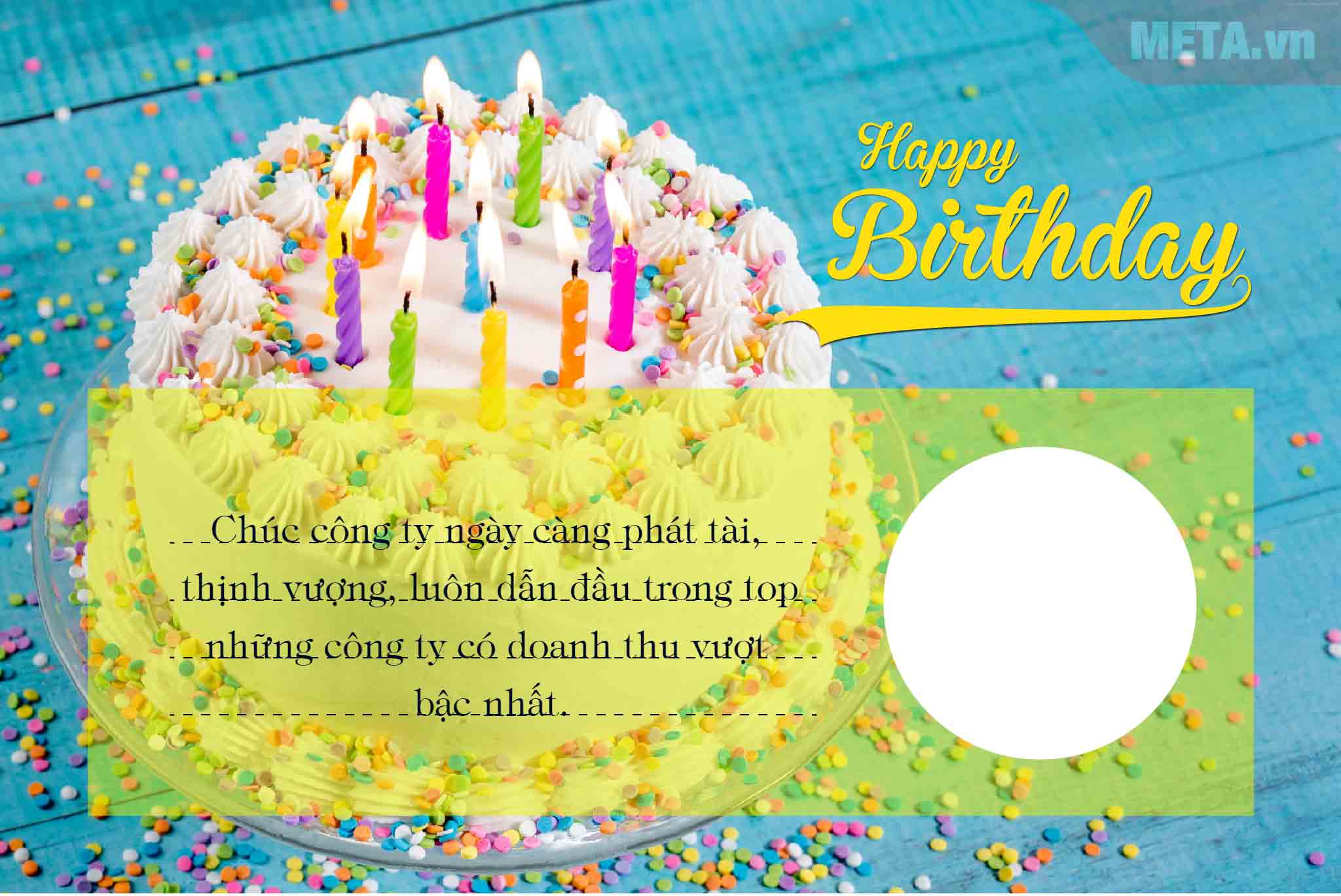 Mẫu thiệp chúc mừng sinh nhật công ty