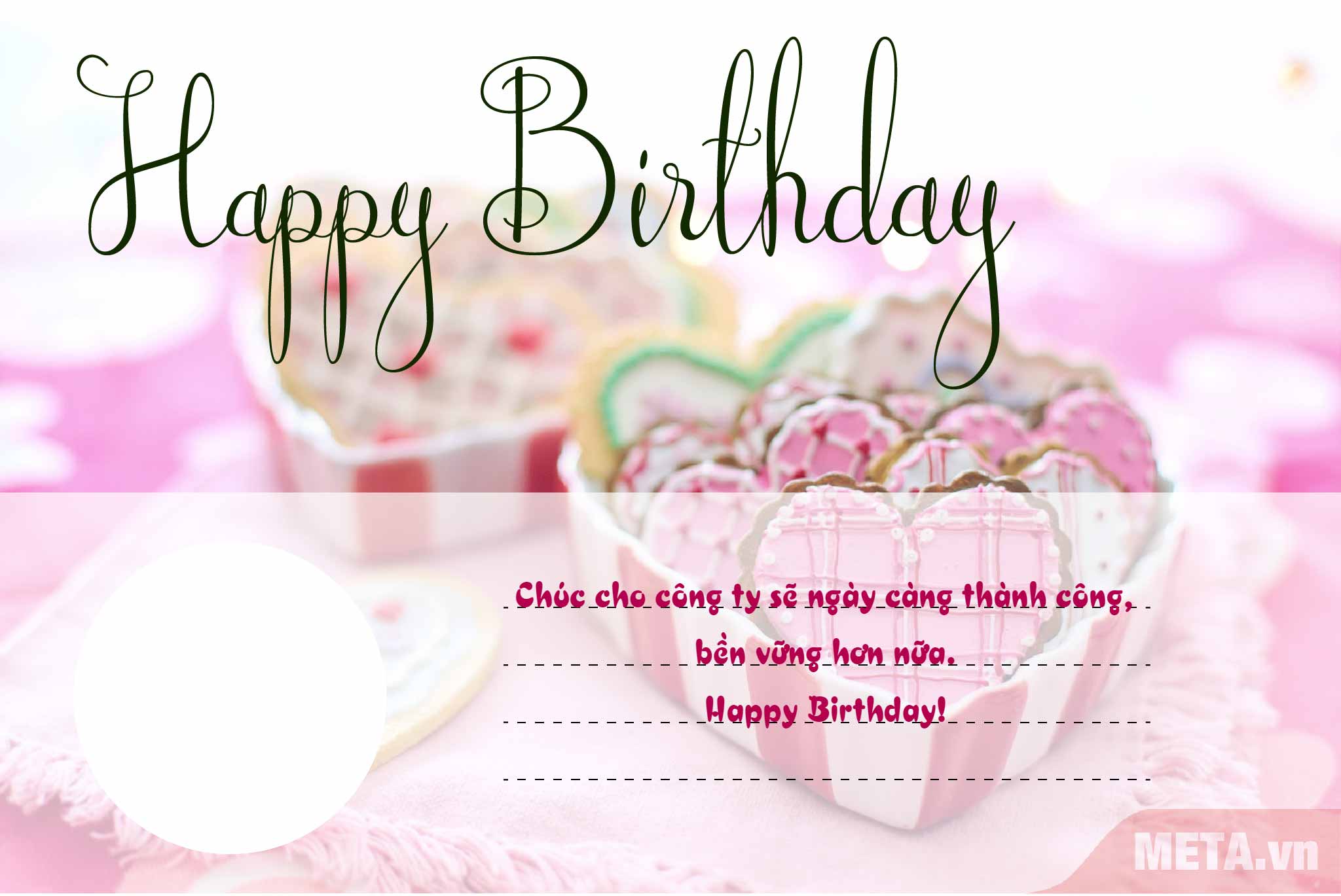 Mẫu thiệp chúc mừng sinh nhật công ty