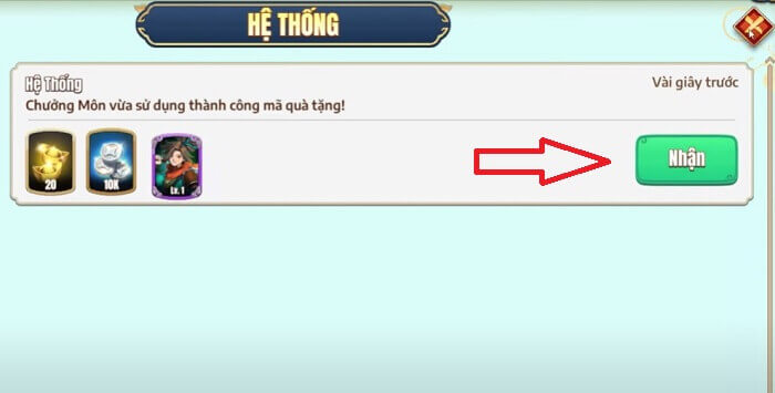 Nhập code Đại Bang Chủ