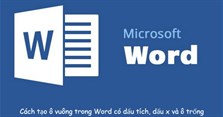 Cách tạo ô vuông trong Word (có dấu tích, dấu x, ô trống)