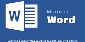 Cách tạo ô vuông trong Word (có dấu tích, dấu x, ô trống)