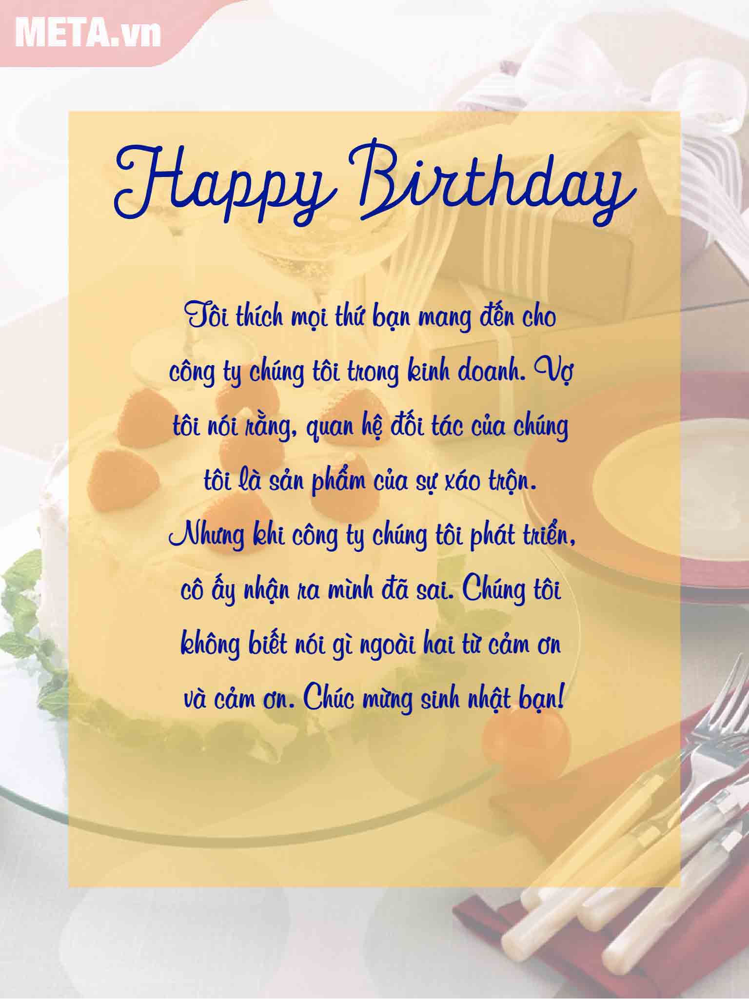 Thiệp chúc mừng sinh nhật khách hàng và đối tác