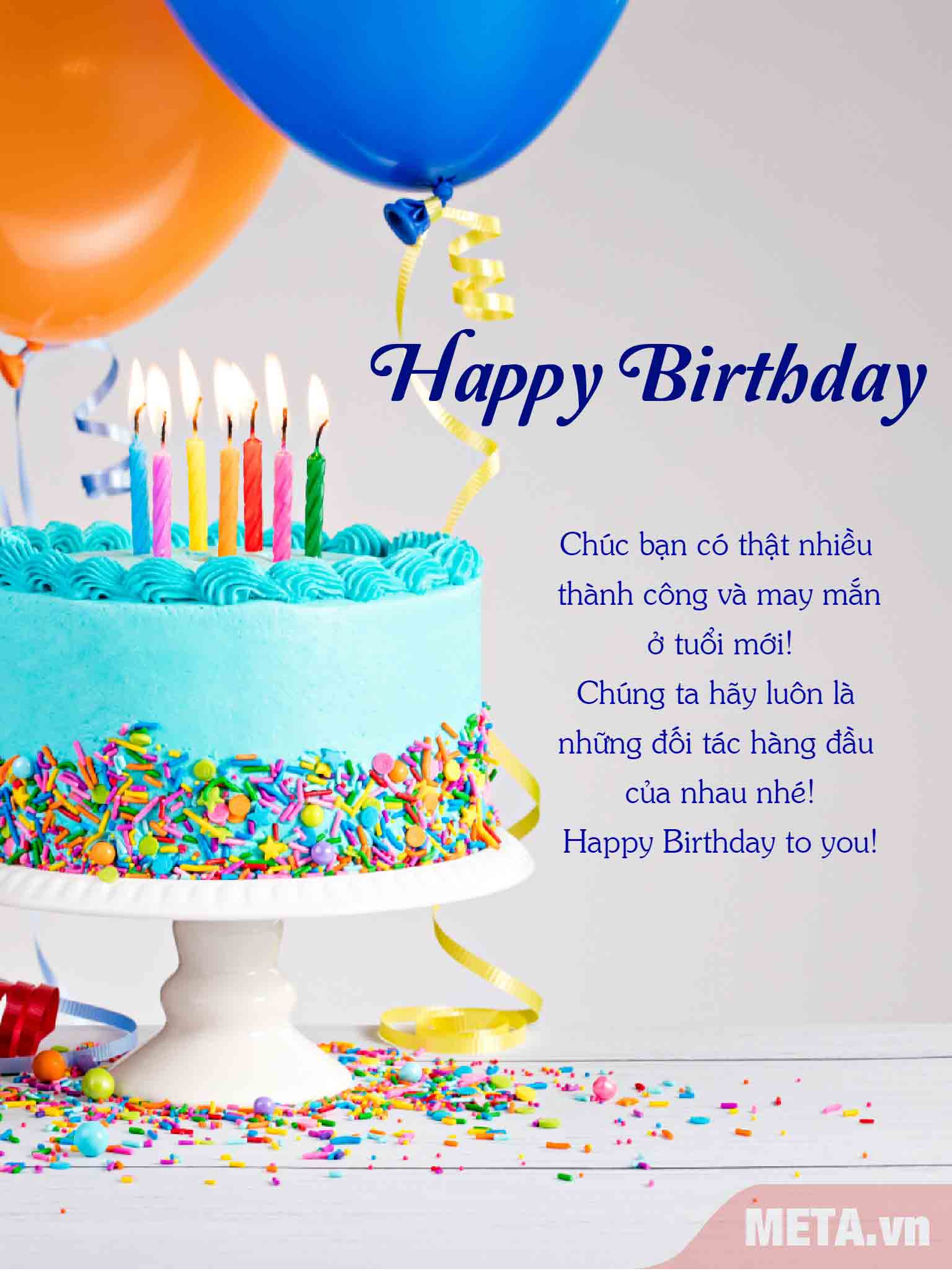 Thiệp chúc mừng sinh nhật khách hàng và đối tác