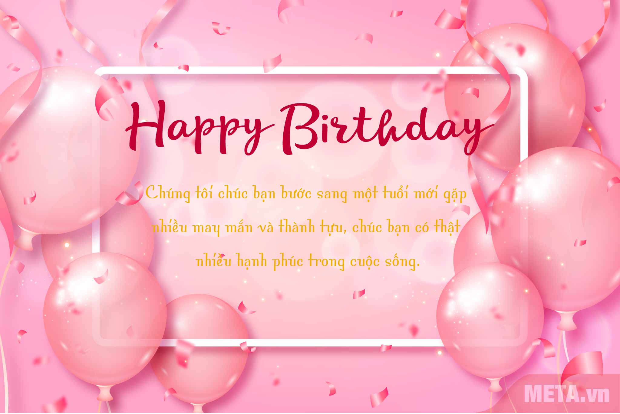 Thiệp chúc mừng sinh nhật khách hàng và đối tác