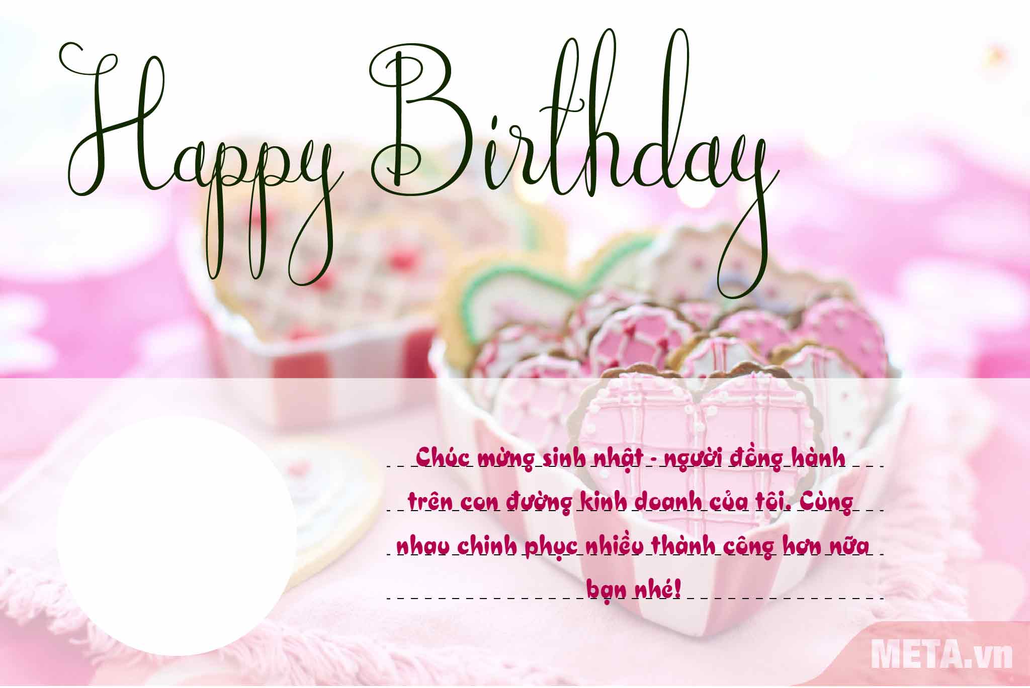 Thiệp chúc mừng sinh nhật khách hàng và đối tác