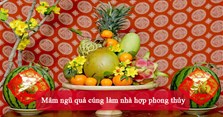 Mâm ngũ quả cúng làm nhà hợp phong thủy