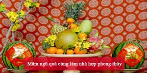 Mâm ngũ quả cúng làm nhà hợp phong thủy