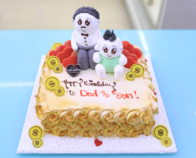 Mẫu bánh sinh nhật tặng bố