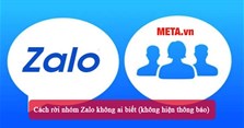 Cách rời nhóm Zalo không ai biết (không hiện thông báo)