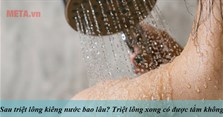 Sau triệt lông kiêng nước bao lâu? Triệt lông xong có được tắm không?