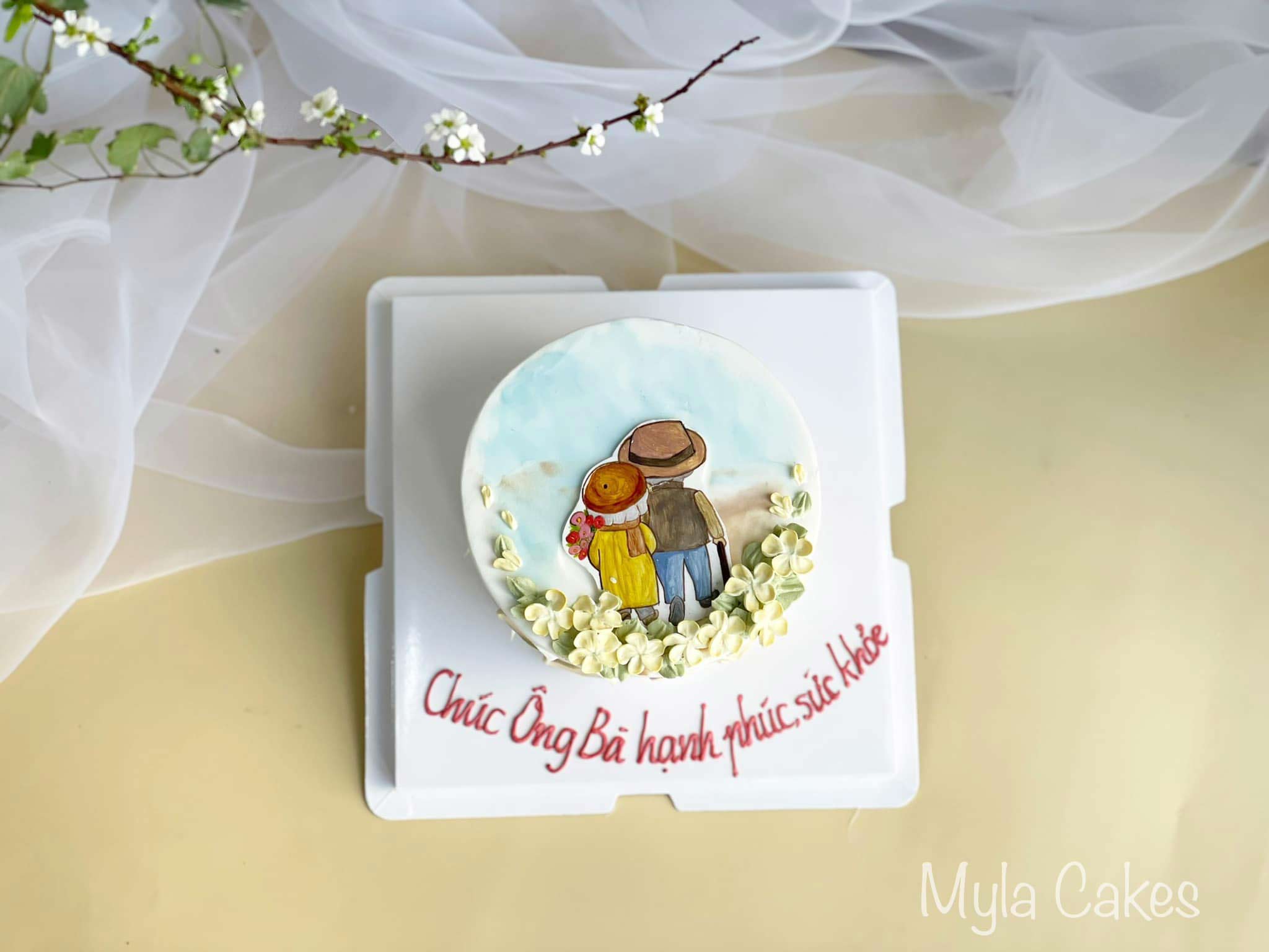 Bánh sinh nhật cho người lớn tuổi là nam