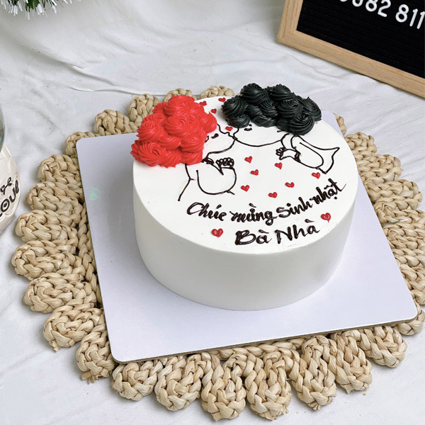 Mẫu bánh sinh nhật cho người lớn là nữ